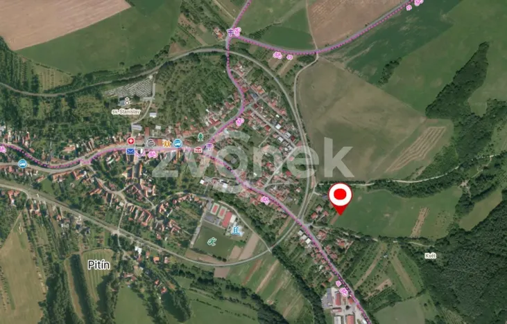 Prodej pozemku pro bydlení, Pitín, 2007 m2