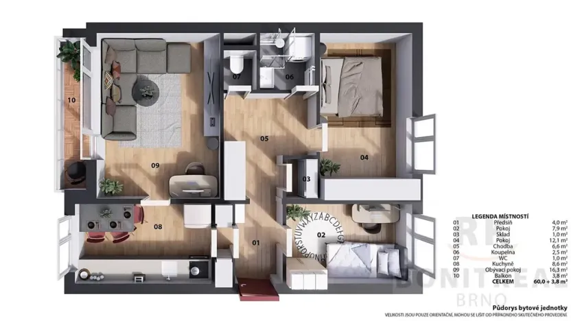 Prodej bytu 3+1, Brno, Mikuláškovo náměstí, 60 m2
