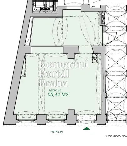 Pronájem restaurace, Praha - Nové Město, Revoluční, 55 m2