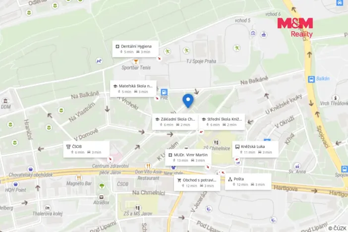 Prodej bytu 2+1, Praha - Žižkov, Na vrcholu, 54 m2