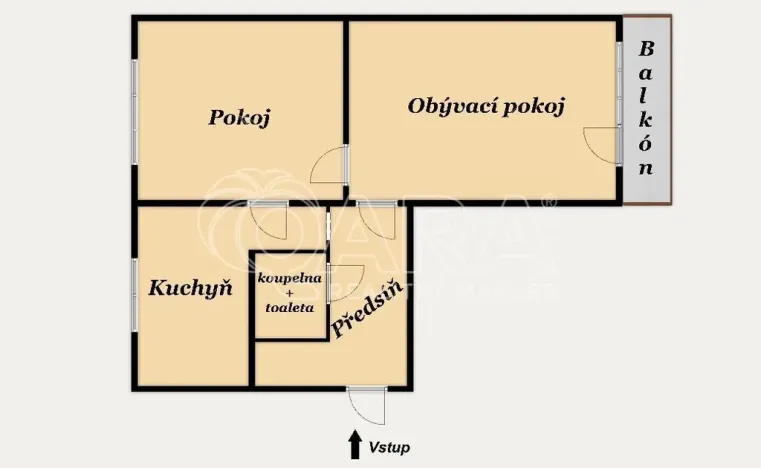 Prodej bytu 2+1, Praha - Záběhlice, Topolová, 49 m2