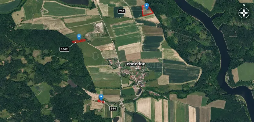 Prodej pole, Albrechtice nad Vltavou - Jehnědno, 26614 m2
