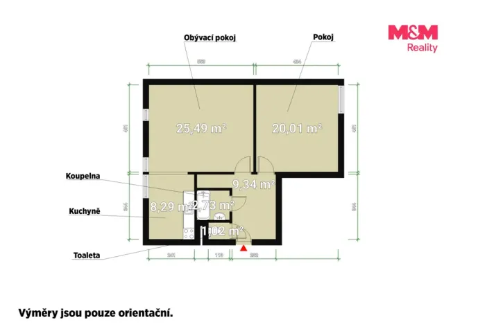Pronájem bytu 2+1, Přimda, Nová, 66 m2