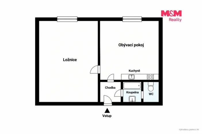 Prodej bytu 2+kk, Plzeň - Severní Předměstí, Sokolovská, 40 m2