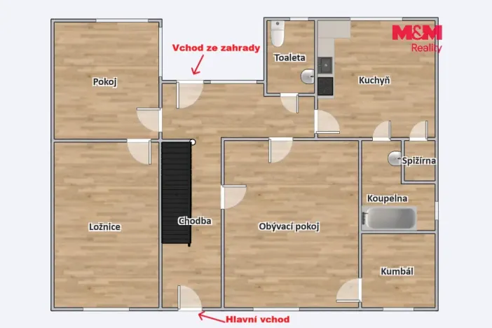 Pronájem rodinného domu, Třemošnice, Internátní, 101 m2