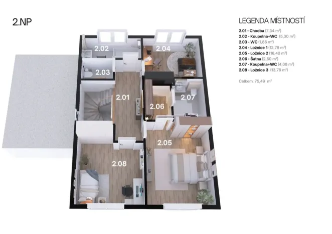 Prodej rodinného domu, Ládví, 156 m2