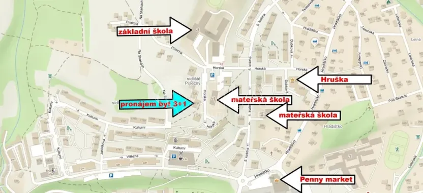 Pronájem bytu 3+1, Rožnov pod Radhoštěm, Horská, 64 m2
