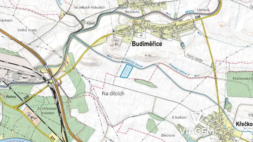 Prodej podílu pole, Budiměřice, 3860 m2