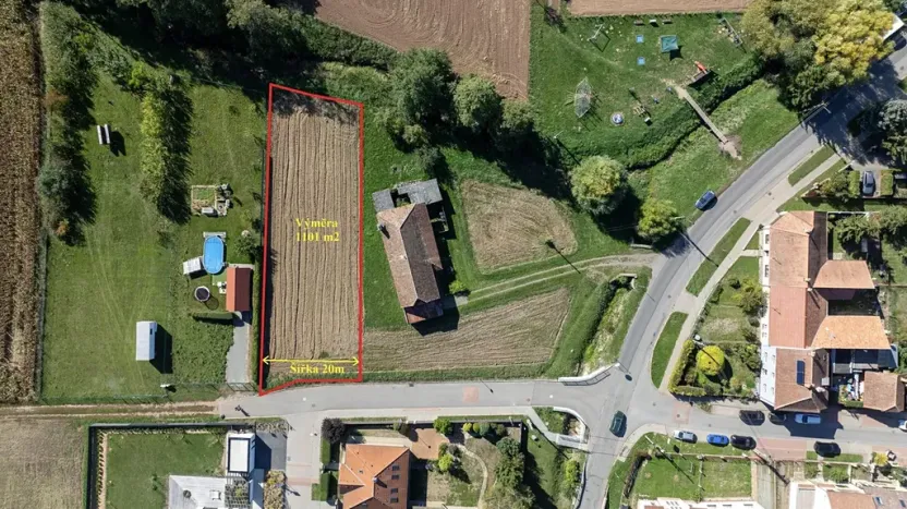 Prodej pozemku pro bydlení, Drásov, Všechovická, 1101 m2
