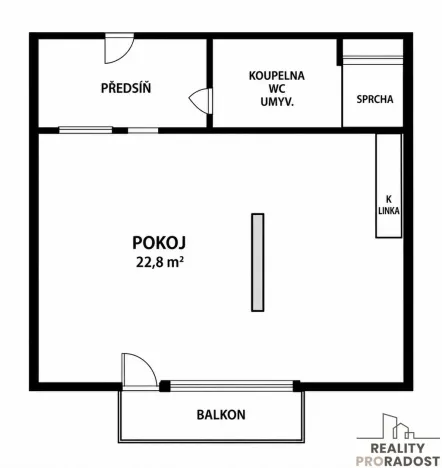 Prodej bytu 1+kk, Brno, U Leskavy, 37 m2