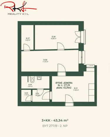 Prodej bytu 3+kk, Roudnice nad Labem, Havlíčkova, 44 m2