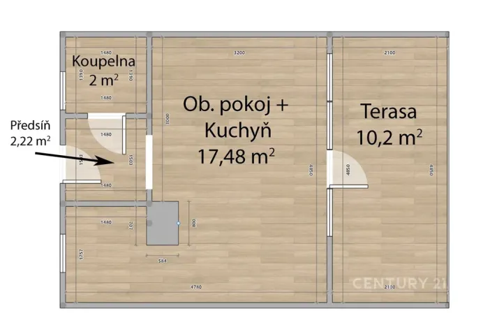 Prodej chaty, Pšov - Chlum, 42 m2