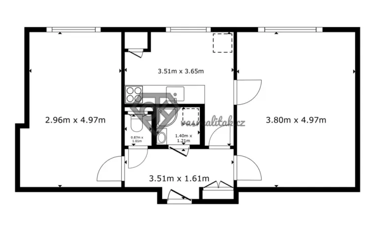 Prodej bytu 2+1, Česká Třebová, Nové náměstí, 53 m2