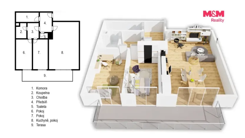 Prodej bytu 3+kk, Hradec Králové - Pražské Předměstí, Haškova, 91 m2