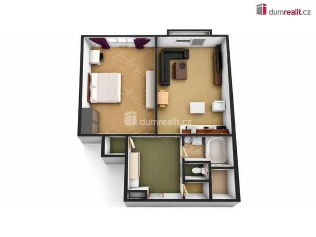 Pronájem bytu 2+kk, Praha - Žižkov, Jeseniova, 50 m2
