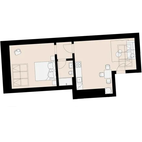 Pronájem bytu 1+1, Praha - Žižkov, Jeronýmova, 46 m2