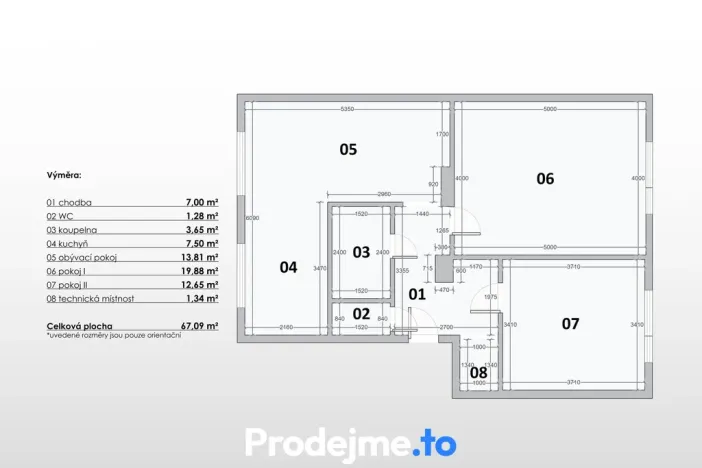 Prodej bytu 3+kk, Šatov, 68 m2