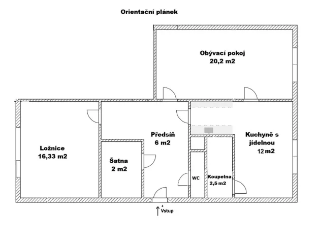Prodej bytu 2+1, Ústí nad Labem - Severní Terasa, Větrná, 61 m2