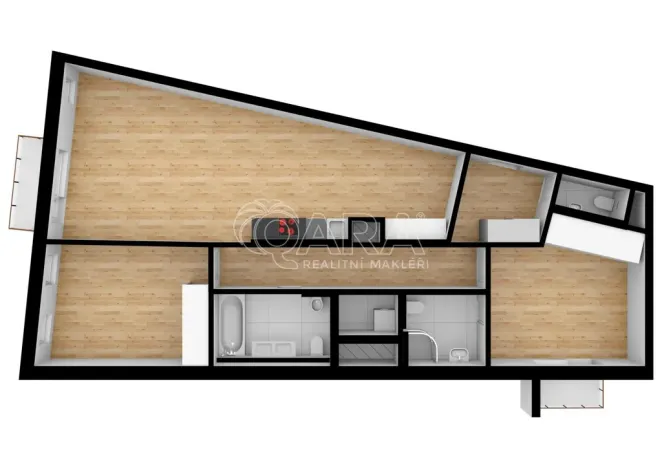 Pronájem bytu 3+kk, Praha - Michle, Baarova, 117 m2