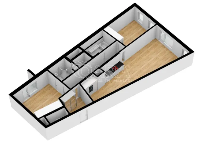Pronájem bytu 3+kk, Praha - Michle, Baarova, 117 m2