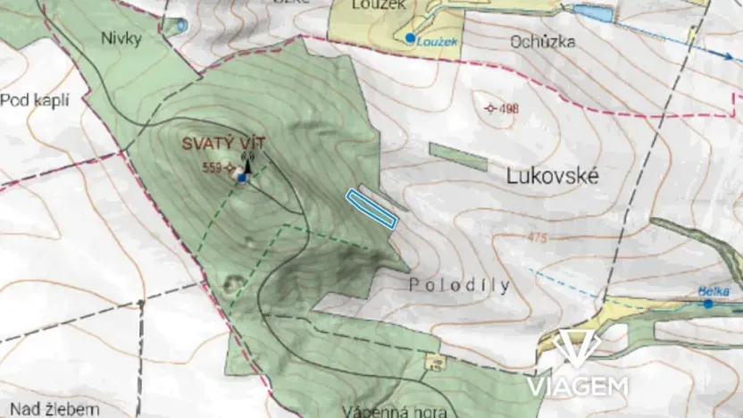 Prodej podílu lesa, Lukov, 2462 m2