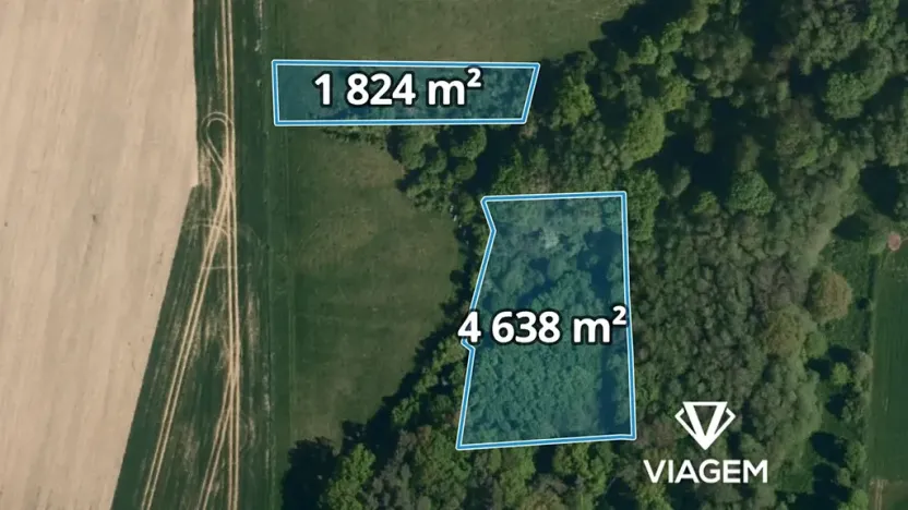 Prodej podílu lesa, Zlín, 1077 m2