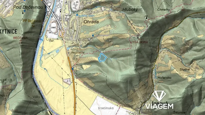 Prodej podílu lesa, Janová, 5802 m2