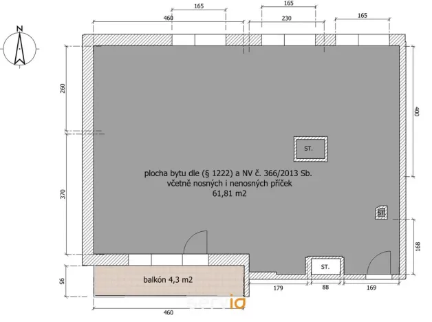 Prodej bytu 3+1, Brno, Irkutská, 62 m2