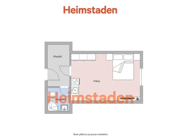 Pronájem bytu 1+kk, Havířov - Město, Hlavní třída, 18 m2