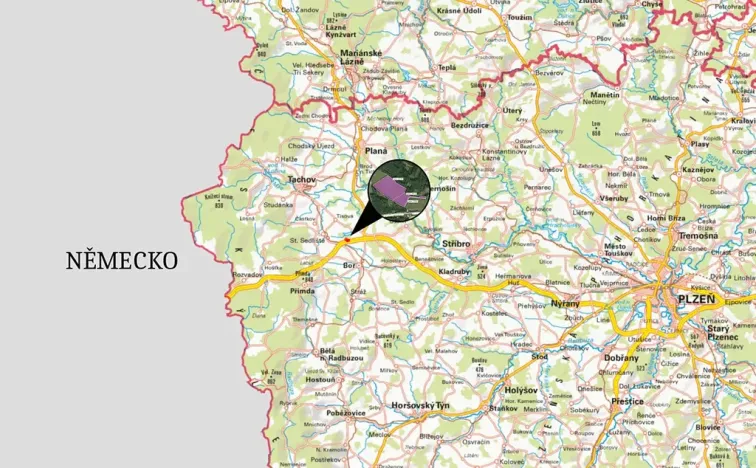 Prodej podílu komerčního pozemku, Bor, 50767 m2