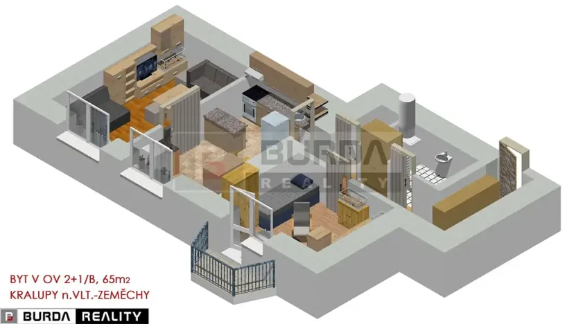 Prodej bytu 2+1, Kralupy nad Vltavou, 65 m2