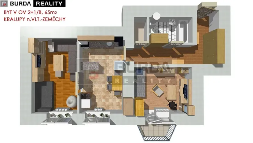 Prodej bytu 2+1, Kralupy nad Vltavou, 65 m2