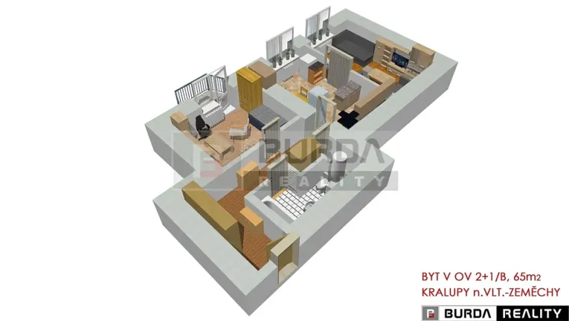 Prodej bytu 2+1, Kralupy nad Vltavou, 65 m2
