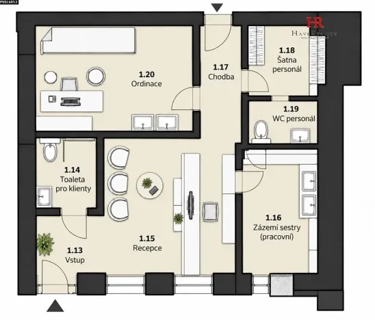 Pronájem komerční nemovitosti, Úhonice, Na Vlečce, 56 m2