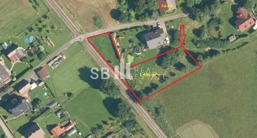 Prodej pozemku pro bydlení, Borová, 1405 m2
