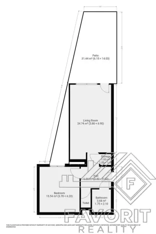 Pronájem bytu 2+kk, Praha - Letňany, Chlebovická, 57 m2