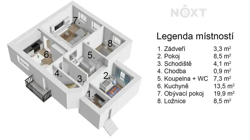 Prodej rodinného domu, Novosedly, 66 m2