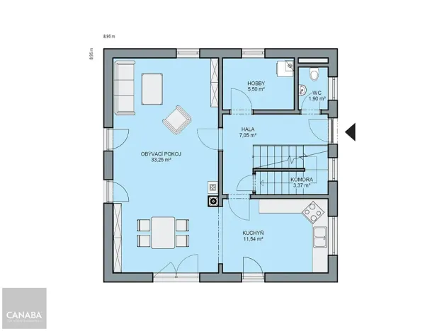 Prodej rodinného domu, Dobřany, 132 m2