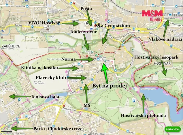 Prodej bytu 3+1, Praha - Hostivař, Loučimská, 63 m2
