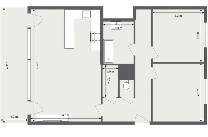 Pronájem bytu 3+kk, Liberec - Liberec IV-Perštýn, Lípová, 78 m2