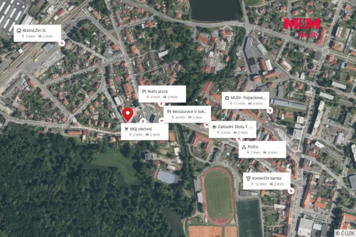 Pronájem bytu 1+kk, Blatná, Smetanova, 33 m2