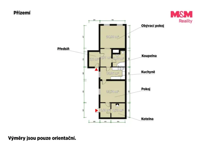 Prodej rodinného domu, Čečovice, 70 m2