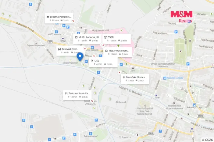 Pronájem bytu 3+1, Rakovník - Rakovník II, Pod Nemocnicí, 59 m2