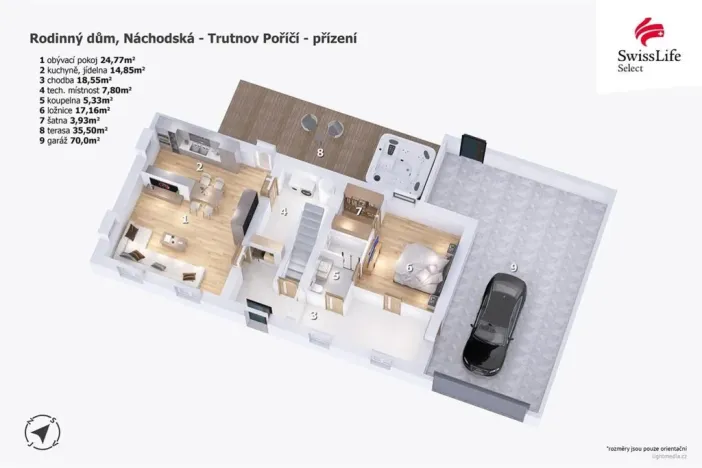 Prodej rodinného domu, Trutnov - Poříčí, Náchodská, 196 m2