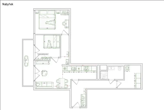 Prodej bytu 3+kk, Praha - Vysočany, Pod Harfou, 70 m2