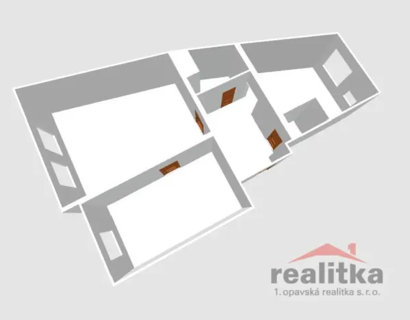 Pronájem bytu 2+1, Opava - Předměstí, Nákladní, 60 m2