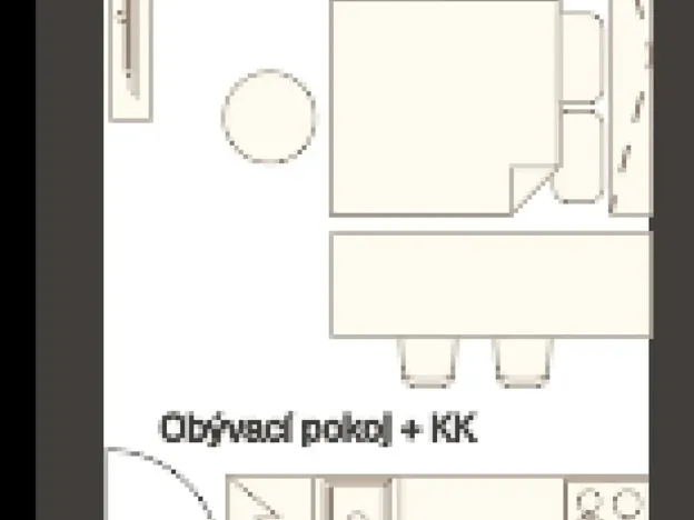 Pronájem bytu 1+kk, Praha - Vinohrady, Sázavská, 28 m2