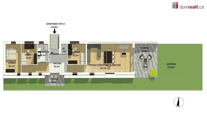 Prodej bytu 4+kk, Scheifling, Rakousko, 113 m2