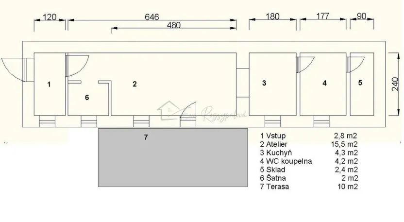 Pronájem kanceláře, Přerov - Přerov I-Město, Dvořákova, 37 m2