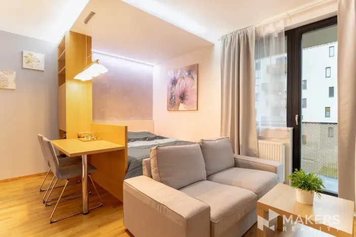 Pronájem bytu 1+kk, Praha - Jinonice, Barvitiova, 32 m2
